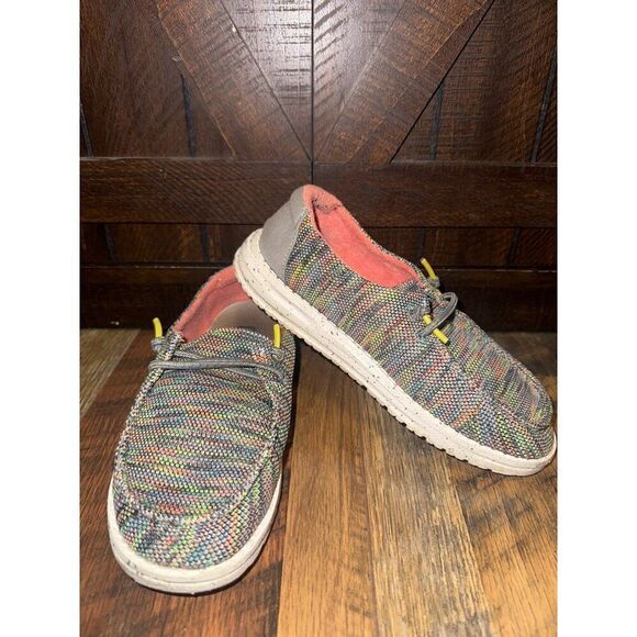 Hey Dude Wendy Sox Sneaker  Size Y3 L4 - Picture 3 of 13